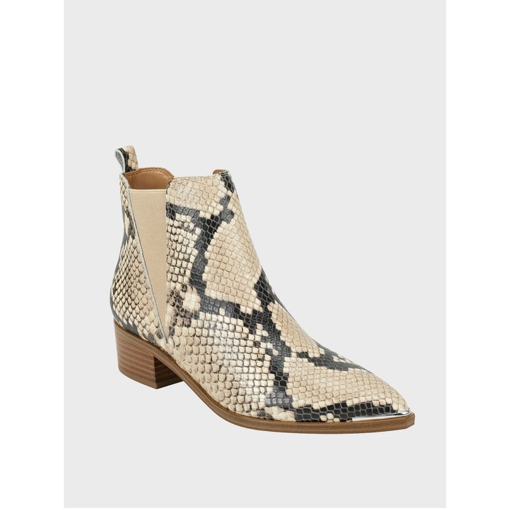 Marc Fisher LTD Snakeskin Yale Chelsea Ankle Bootie Women’s Size 9M